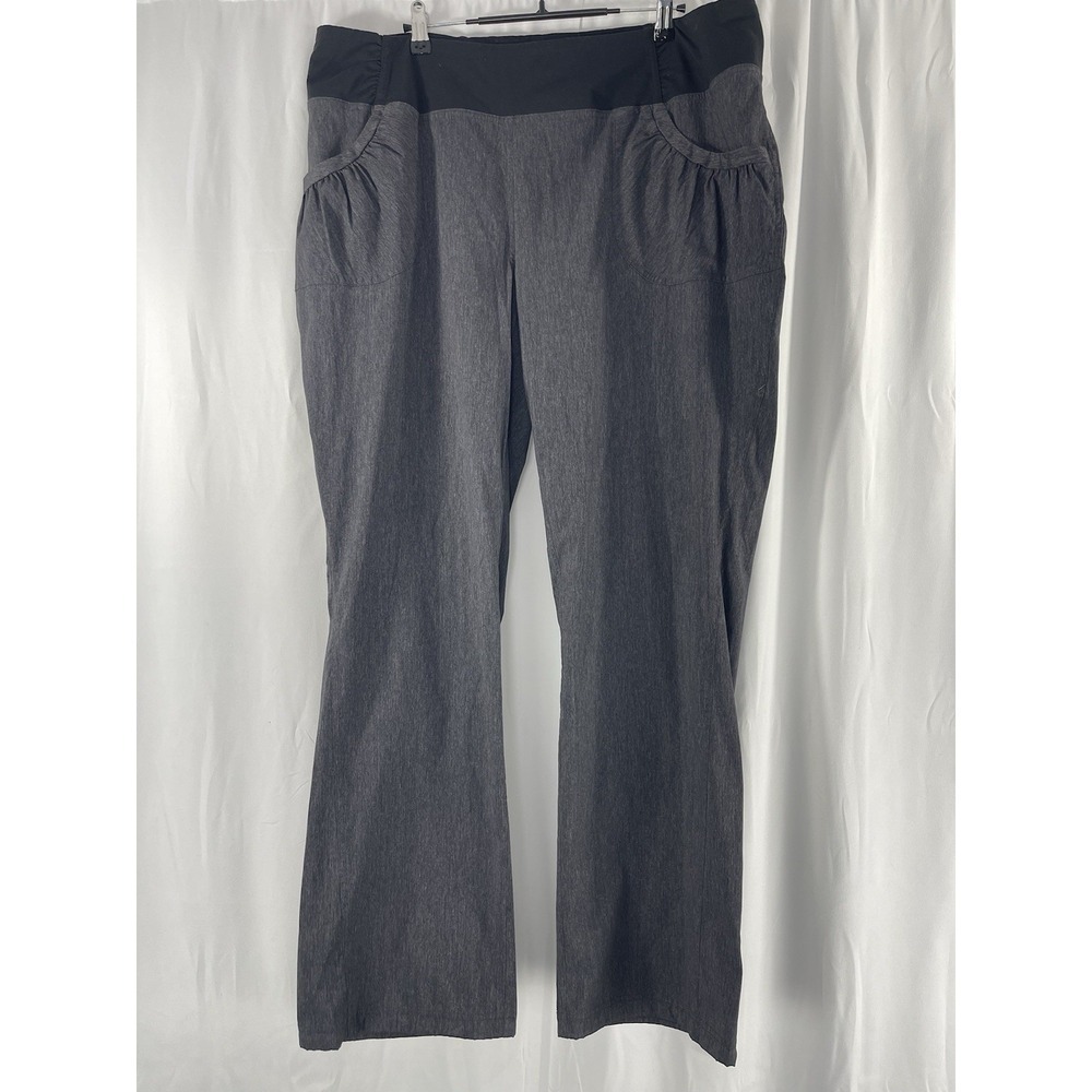 PrAna Summit Pants Women's Size 1X 32" Pull On Stretch Pockets Hiking Walking